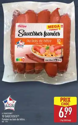 ALDI LE MARSIGNY 10 saucisses offre