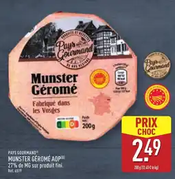 ALDI PAYS GOURMAND Munster géromé aop offre