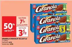 Auchan Granola - chocolat au lait offre