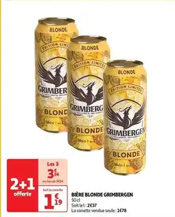 Auchan Grimbergen - bière blonde offre
