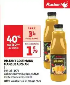 Auchan Auchan - instant gourmand mangue offre