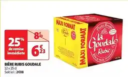 Auchan La goudale - bière rubis offre