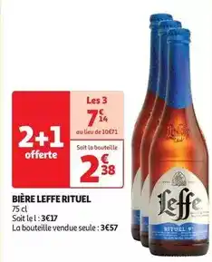 Auchan Leffe - bière rituel offre
