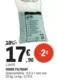 E.Leclerc Jardi Gre - verre filtrant offre