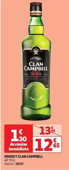 Auchan Clan campbell - whisky offre