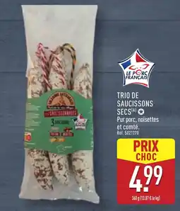 ALDI Trio de saucissons secs offre