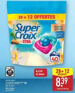 ALDI SUPER CROIX Lessive dose offre