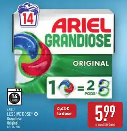ALDI ARIEL Lessive dose offre