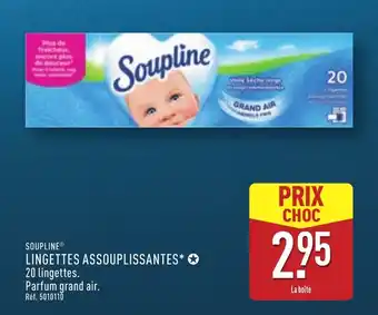 ALDI SOUPLINE Lingettes assouplissantes offre
