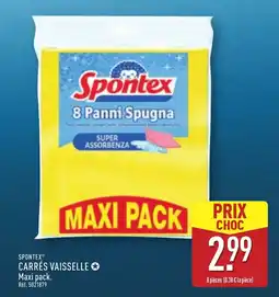 ALDI SPONTEX Carrés vaisselle offre