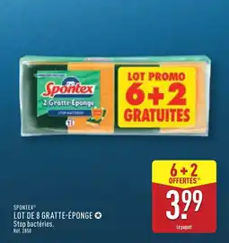 ALDI SPONTEX Lot de 8 gratte-éponge offre