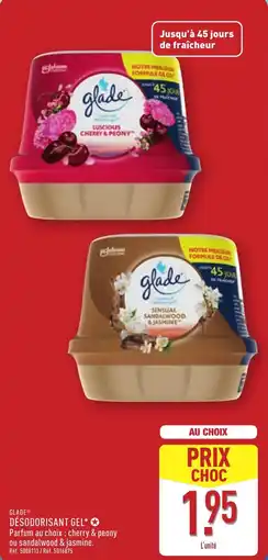 ALDI GLADE Désodorisant gel offre