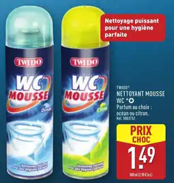 ALDI TWIDO Mousse nettoyant mousse wc offre
