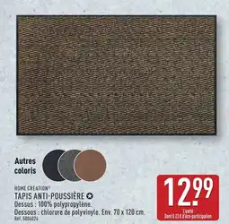 ALDI HOME CREATION Tapis anti-poussière offre
