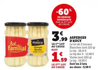 U Express D'AUCY Asperges offre