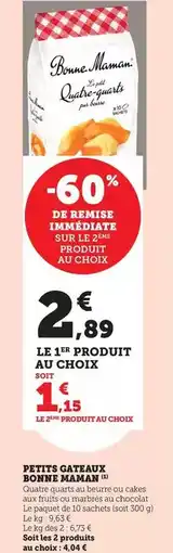 Bi1 Bonne maman - petits gateaux offre