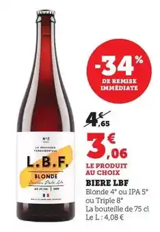 Bi1 Lbf - biere offre