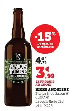 Bi1 Anosteké - biere offre