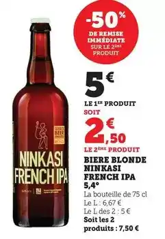 Bi1 Ninkasi - biere blonde french ipa 5,4° offre