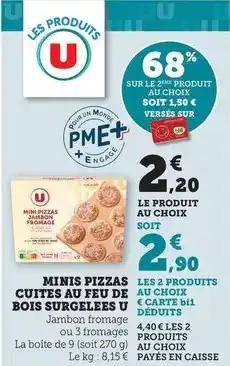 Bi1 Minis pizzas cuites au feu de bois surgelees offre