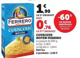 Bi1 Ferrero - couscous moyen offre