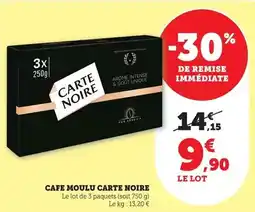 Bi1 Carte noire - cafe moulu offre
