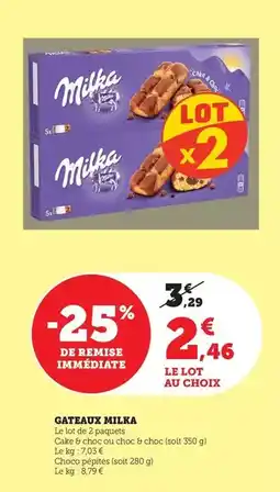 Bi1 Milka - gateaux offre