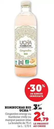 Bi1 Ucha - kombuchas bio offre
