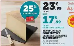 Bi1 Beaufort aop coperative laitiĂšre de haute tarentaise offre