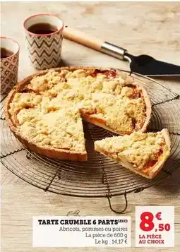 Bi1 Tarte crumble 6 parts offre