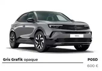 Opel Gris grafik opaque offre
