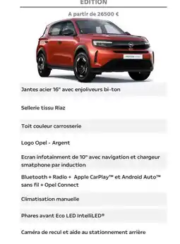 Opel Opel - jantes acier 16 avec enjollveurs bi-ton offre
