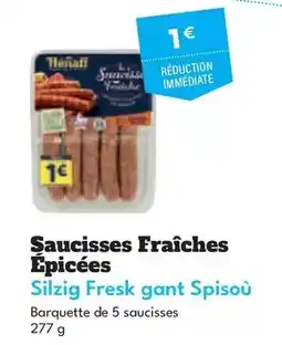 Intermarché Hyper Saucisses fraîches epicees offre