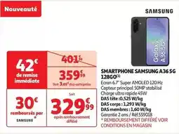 Auchan Samsung - smartphone a36 5g 128go offre