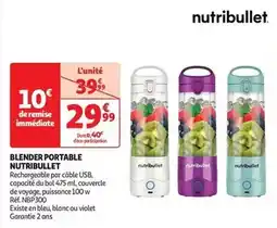 Auchan Nutribullet - blender portable offre