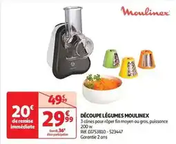 Auchan Moulinex - découpe légumes offre