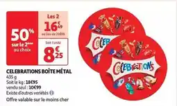 Auchan Celebrations - boite métal offre