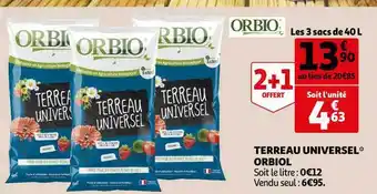 Auchan Direct Terreau Universel Orbiol offre