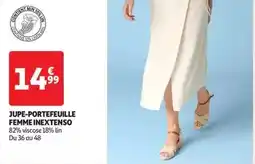 Auchan Inextenso - jupe-portefeuille femme offre