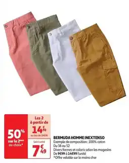 Auchan Inextenso - bermuda homme offre