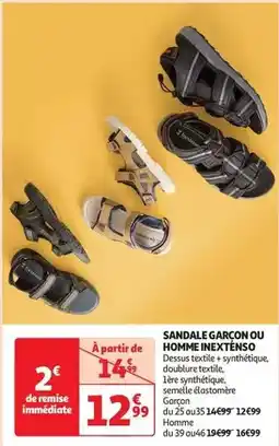 Auchan Inextenso - sandale garçon ou homme offre