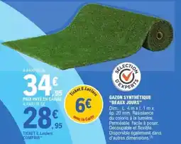 E.Leclerc Dim - gazon sytthétique beaux jours offre