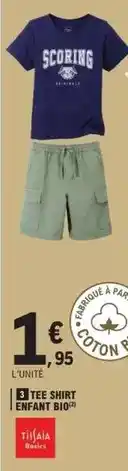 E.Leclerc T-shirt enfant bio offre