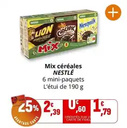 Coccinelle Supermarché Nestlé - mix céréales offre