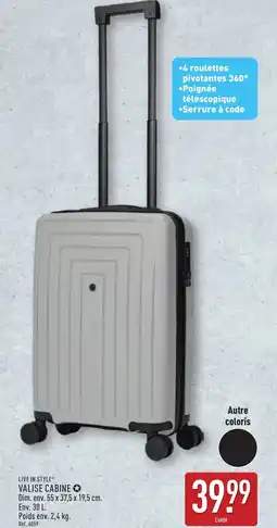 ALDI LIVE IN STYLE Valise cabine offre