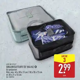 ALDI LIVE IN STYLE Organisateurs de valise offre