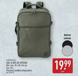 ALDI LIVE IN STYLE Sac à dos de voyage offre