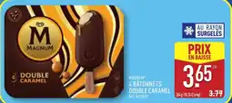 ALDI MAGNUM 4 bâtonnets double caramel offre