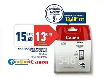 Bureau Vallée Cartouches D'encre Canon Cl546 offre