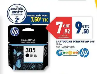 Bureau Vallée Cartouche D'encre Hp 305 offre